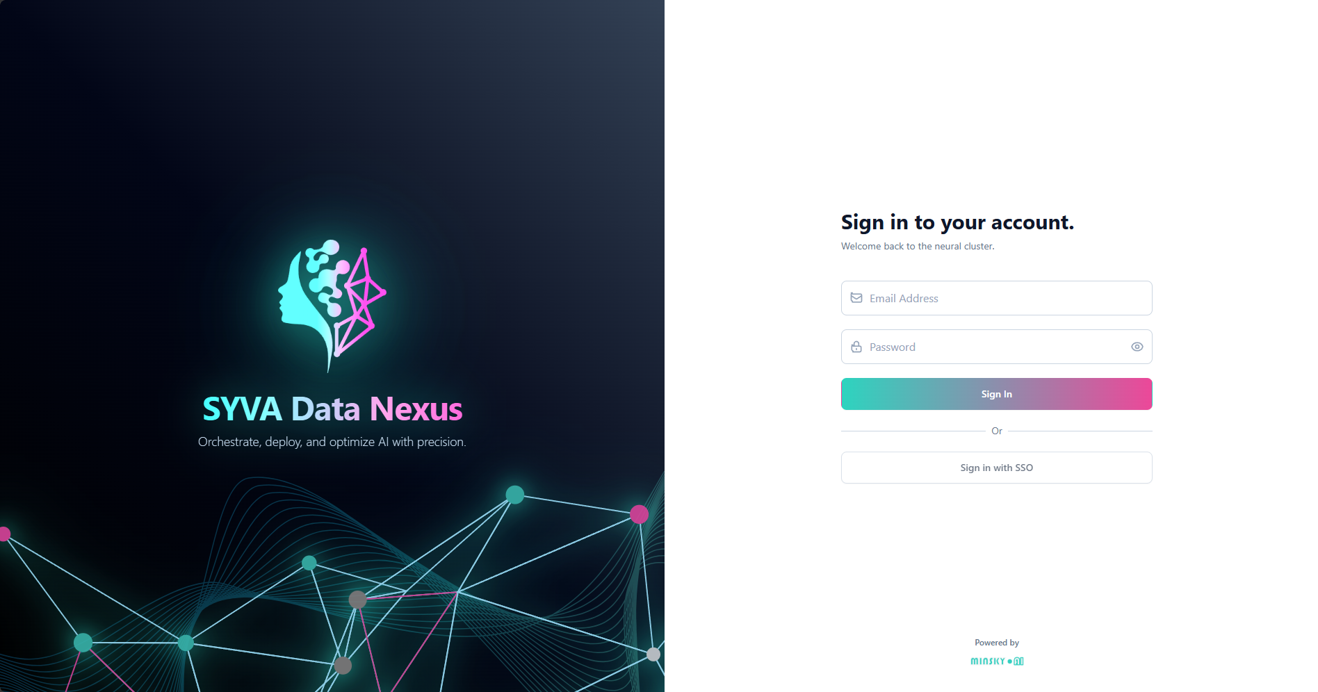 SYVA Data Nexus — Sign in
